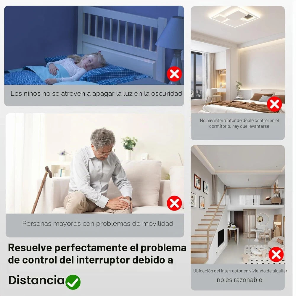 Pulsador Remoto para Interruptor de Luz – Enciende y Apaga sin Levantarte 💡
