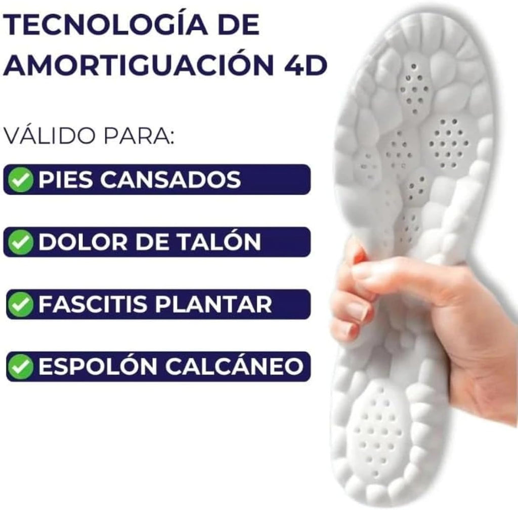 Plantillas Ortopédicas 4D Comfort – Comodidad y Soporte para Tus Pies