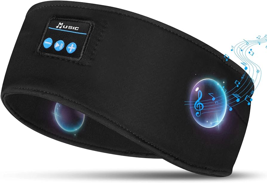Diadema con Auriculares Integrados para Dormir y Relajarse – Gris