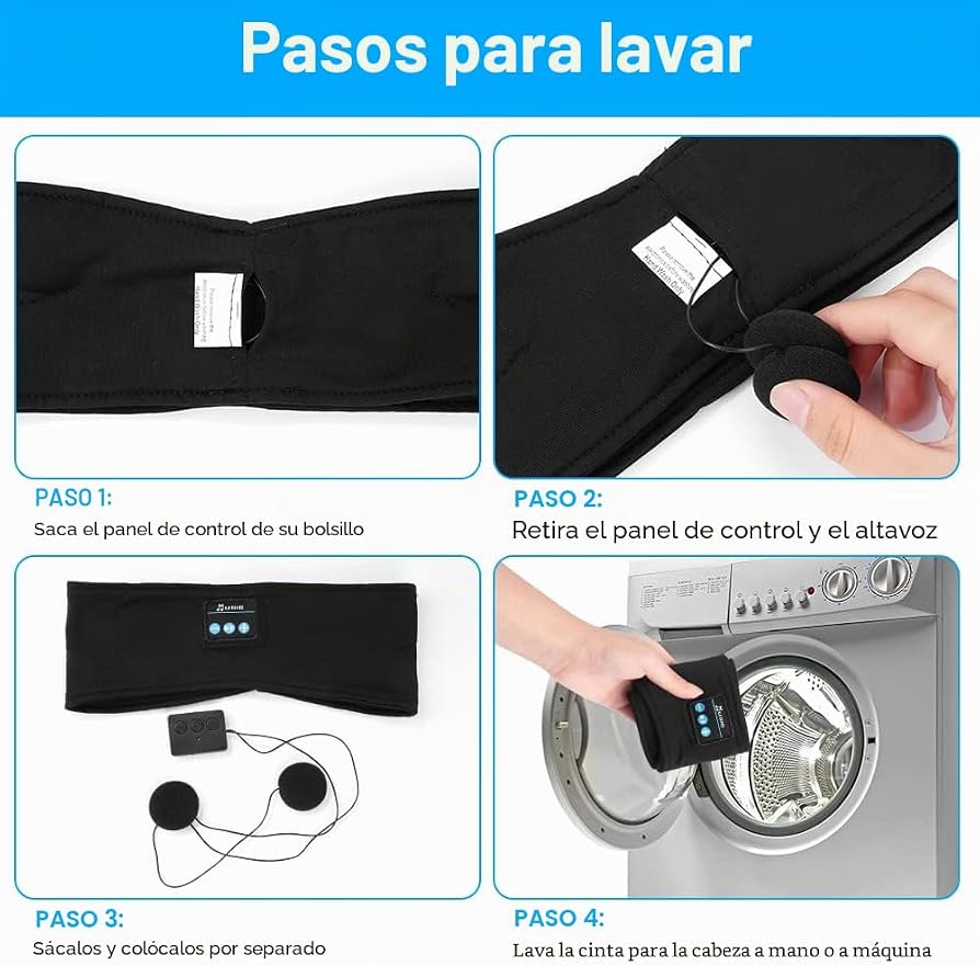 Diadema con Auriculares Integrados para Dormir y Relajarse – Gris