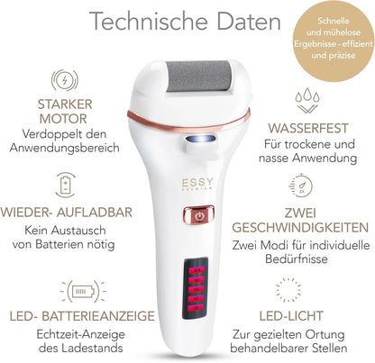 TORKIVO™ Essy Elektrische Fußfeile für Glatte Füße