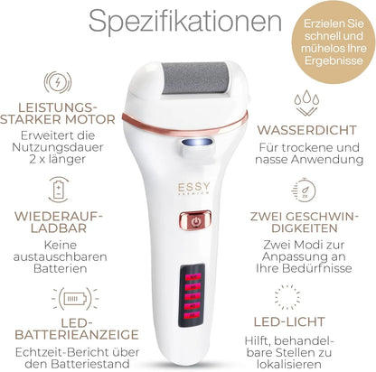 TORKIVO™ Essy Elektrische Fußfeile für Glatte Füße